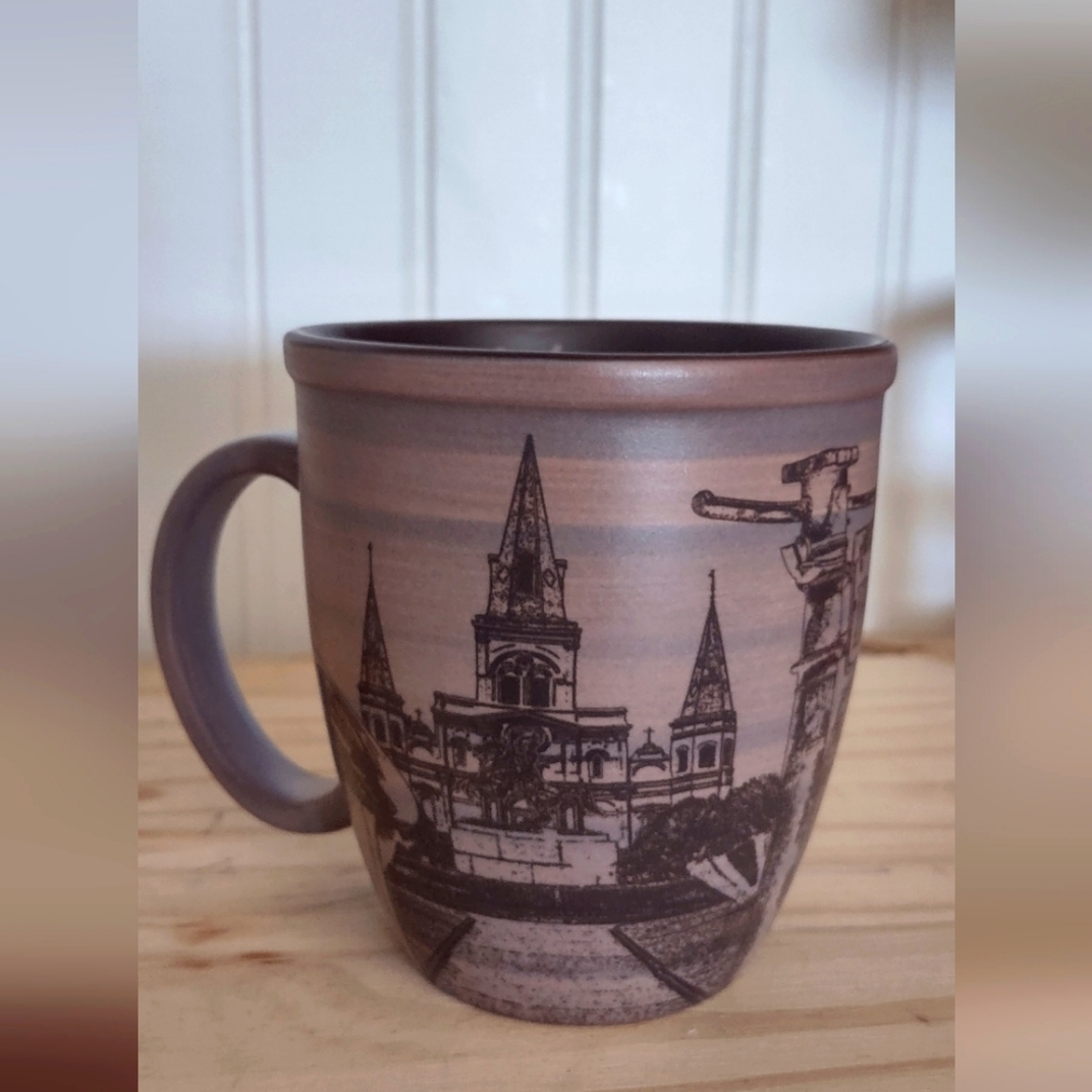 New Orleans coffee mug coffee cup souvenir coffee mug coffee cup brown cup